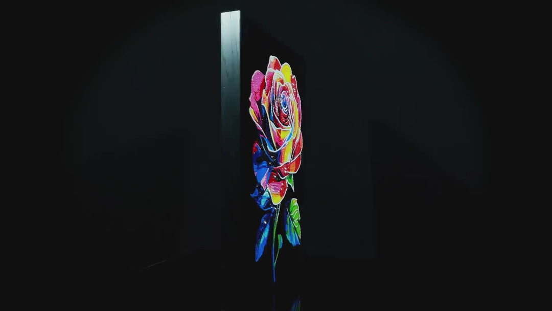 Neon Flock Rose Glow