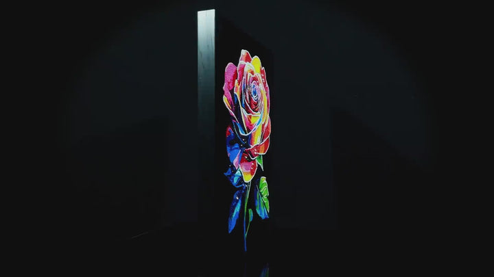 Neon Flock Rose Glow