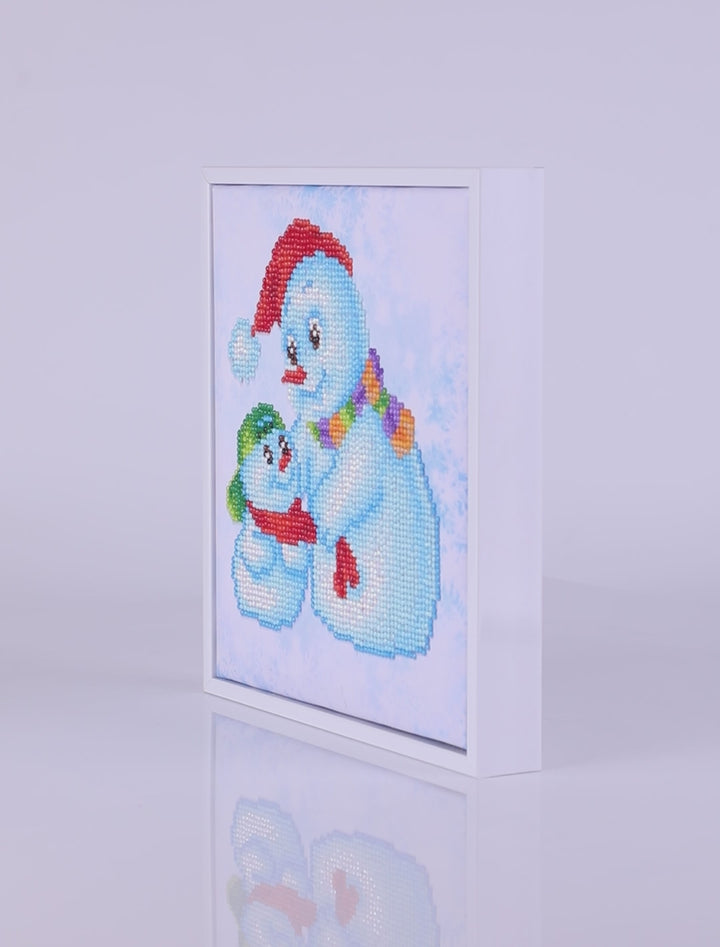 Diamond Dotz Snow Family - 9.8 x 9 in