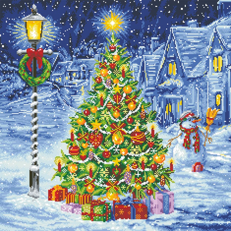 Diamond Dotz Oh Christmas Tree Diamond Painting Kit