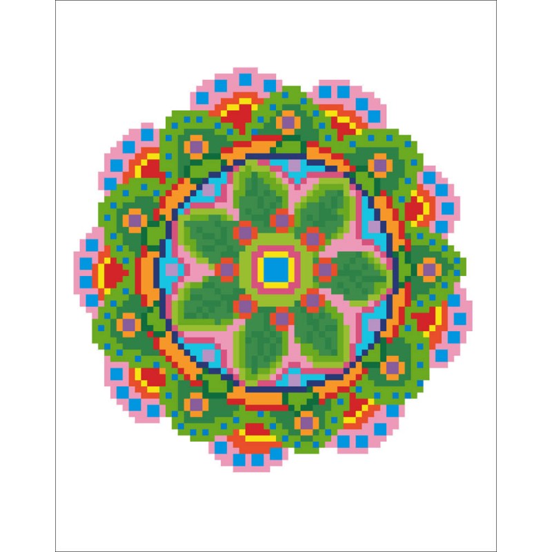 Diamond Painting - Mandala with Flowers 