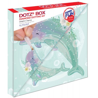 Diamond Dotz Diamond Art Box Kit 6X6-Rainbow Smile