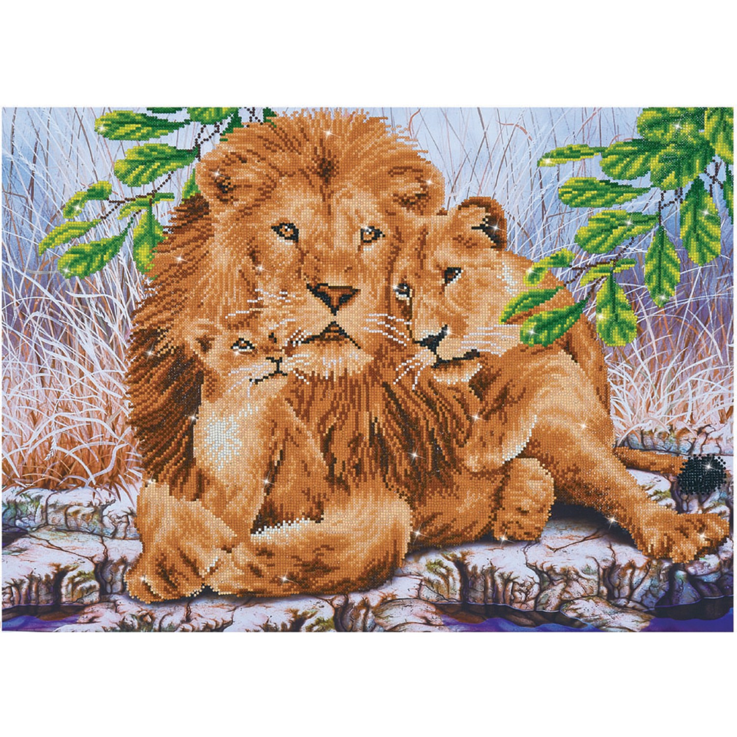 Lion Family Animals Diamond Painting 