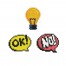 Hmmm - Ok! - Light Globe - No! - DOTZIES Stickers