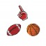 Fan - Soccer Ball - Basket Ball - Fan Hand - DOTZIES Stickers