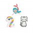 Sweet - Kitten - Mermaid - Pony - DOTZIES Stickers