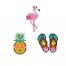 Holiday - Flamingo - Pineapple - Thongs - DOTZIES Stickers