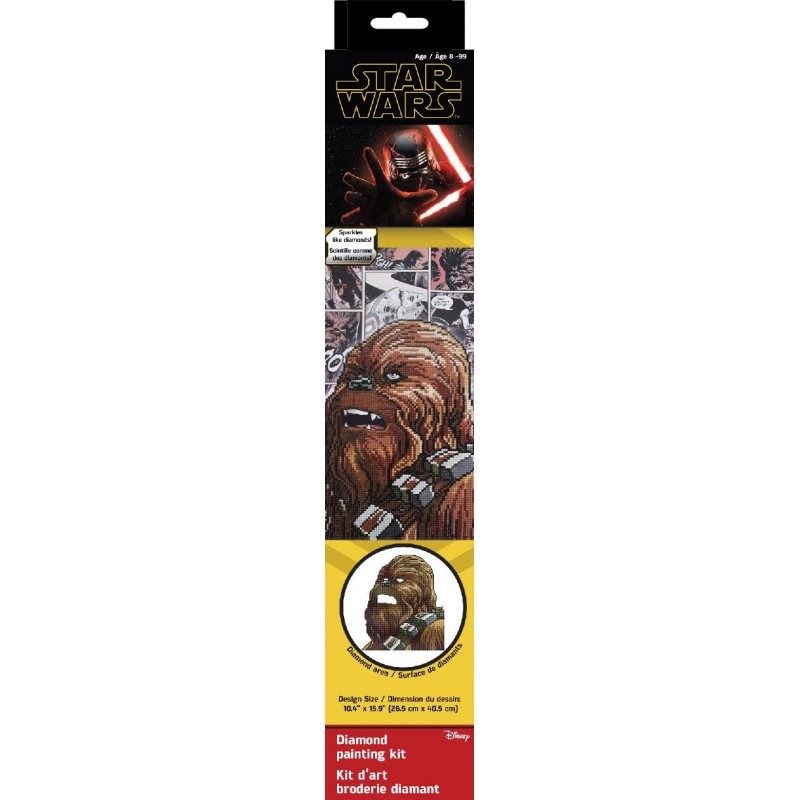 Camelot Dotz Diamond Art Kit 10.4 inch x15.9 inch Star Wars Chewbacca